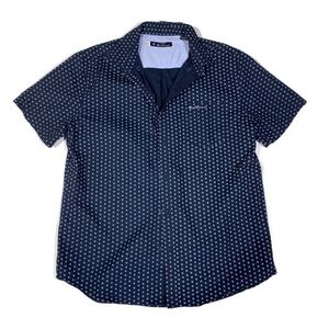 Ben Sherman Dark Blue Polka Dot Shirt